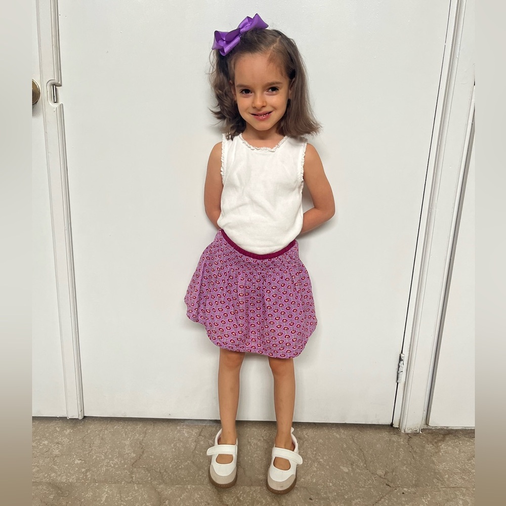 Zara Kids Purple Floral Skirt